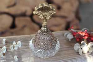 Antique Seashell Filigree Perfume Bottle