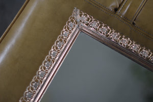 Antique Rectangle Filigree Mirror Tray