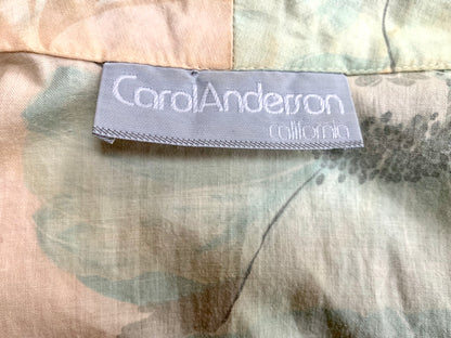 Vintage Pink Floral Light Blue Flowers Carol Anderson Dress