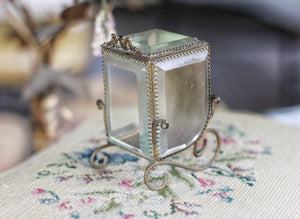 Antique Rare Carriage Jewelry Box
