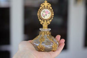 Antique Floral Perfume Bottle