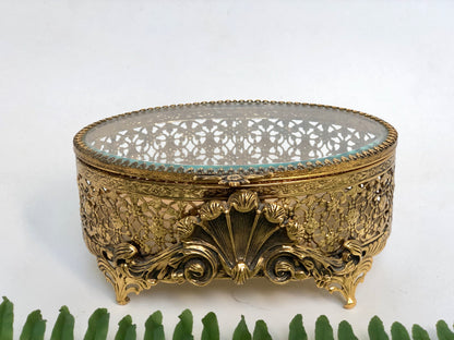 Antique Seashell Stylebuilt Jewelry Box