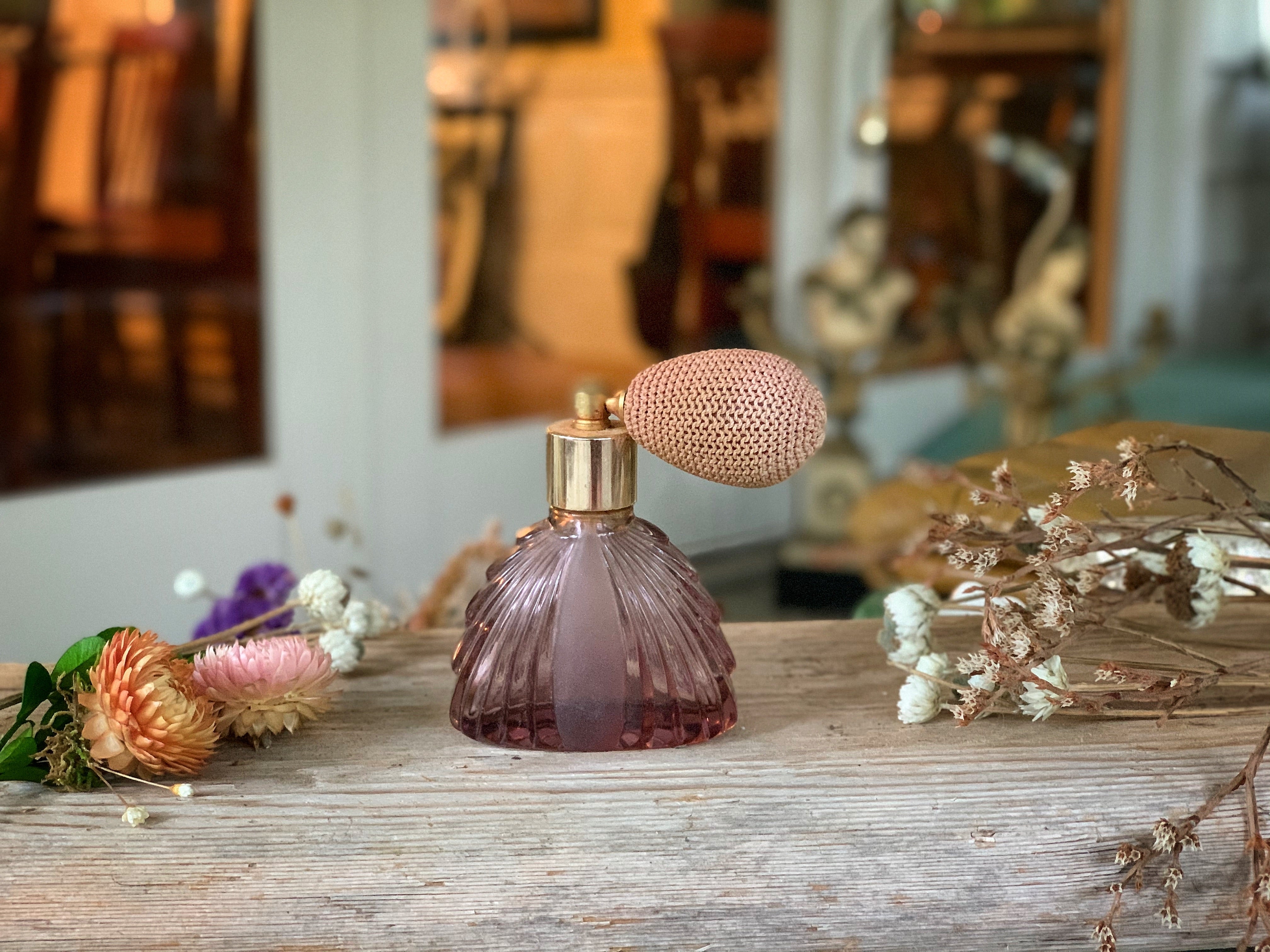 Vintage Irice Purple Perfume Bottle
