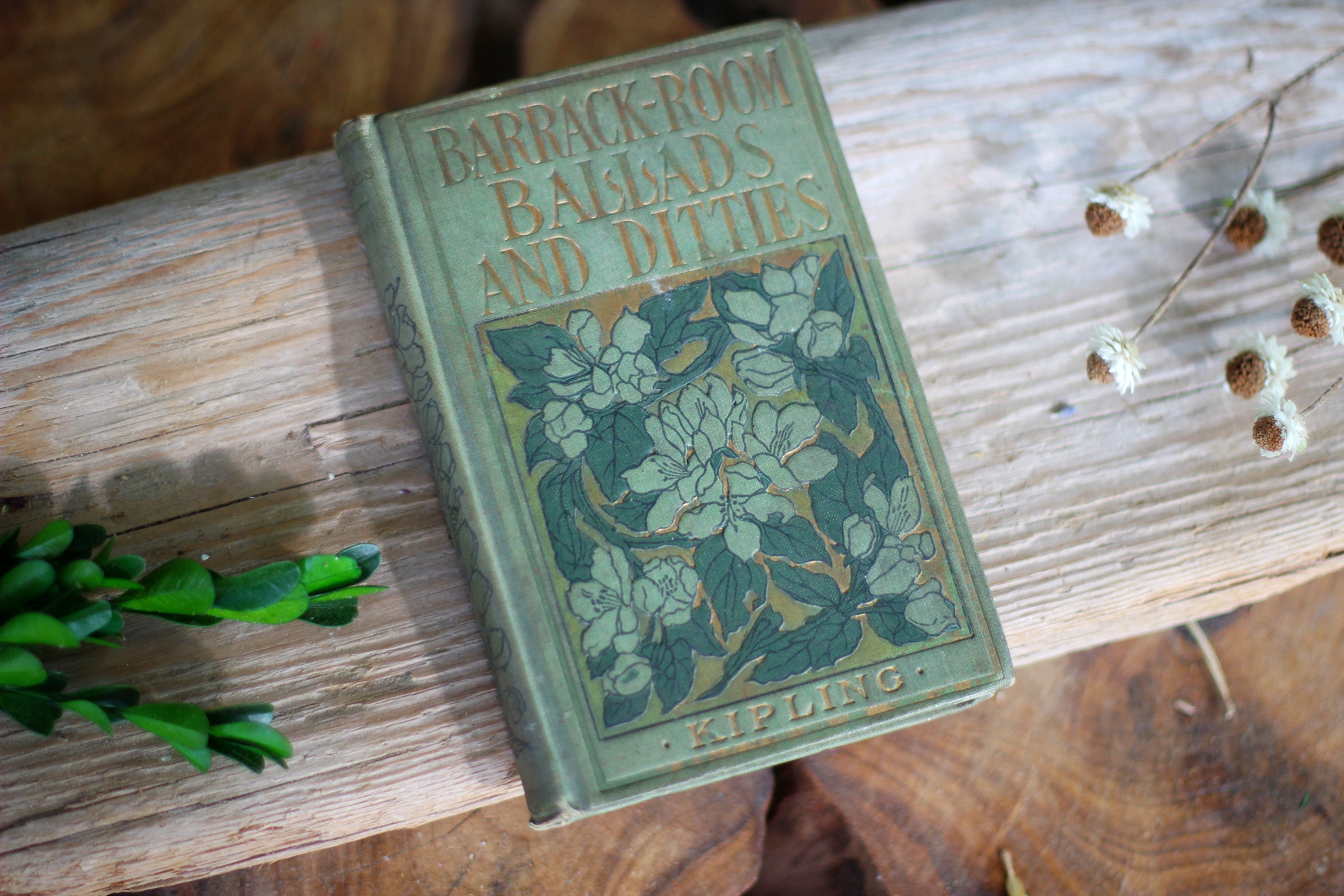 Antique Book, "Barrack Room Ballads and Ditties" By Kipling, Hardback.