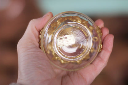 Antique Floral Berries Topper & Collar Perfume Bottle