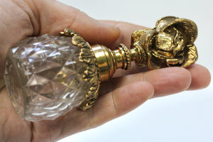 Antique Tall Floral Perfume Bottle