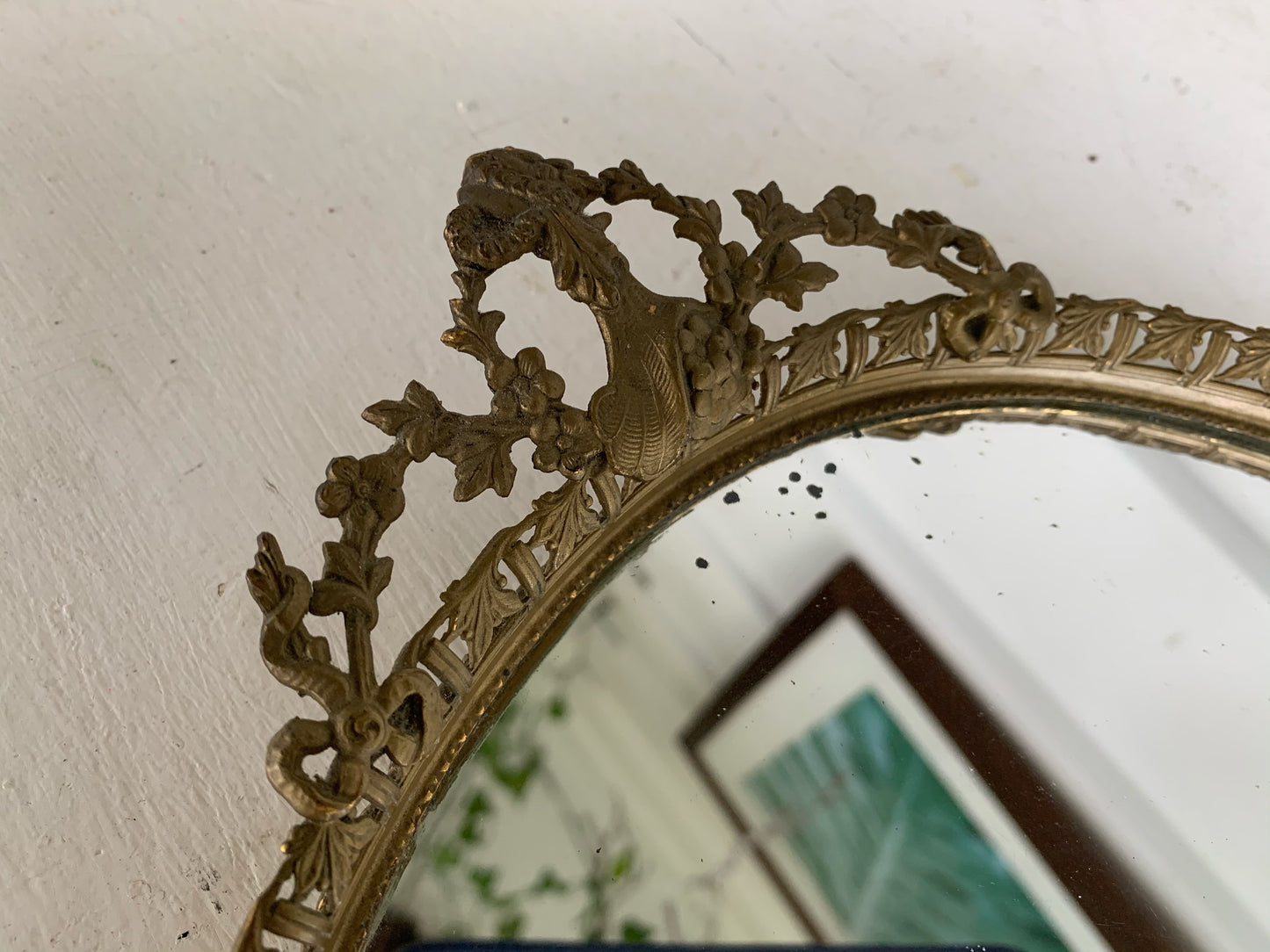 Victorian Antique Mirror Tray