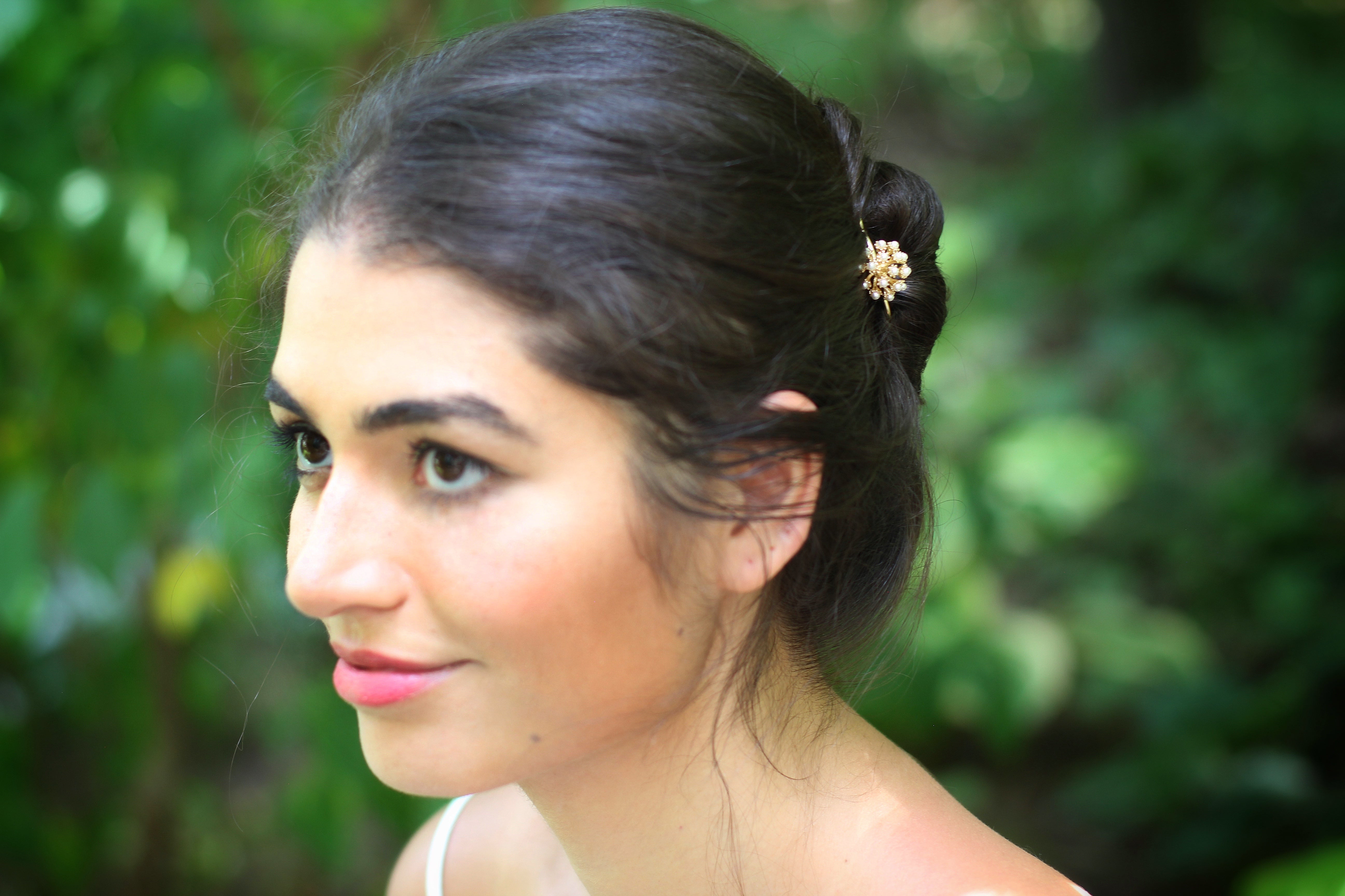 Dandelion Pearls Cluster Hair Prong