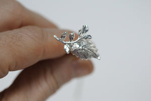 Gia Twig Crystal Leaf Hair Stick