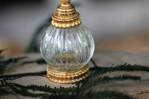 Antique Stylebuilt Birds Dogwood Flowers Perfume Bottle