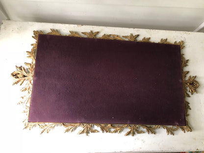 Antique Large Angels Vanity Mirror Tray