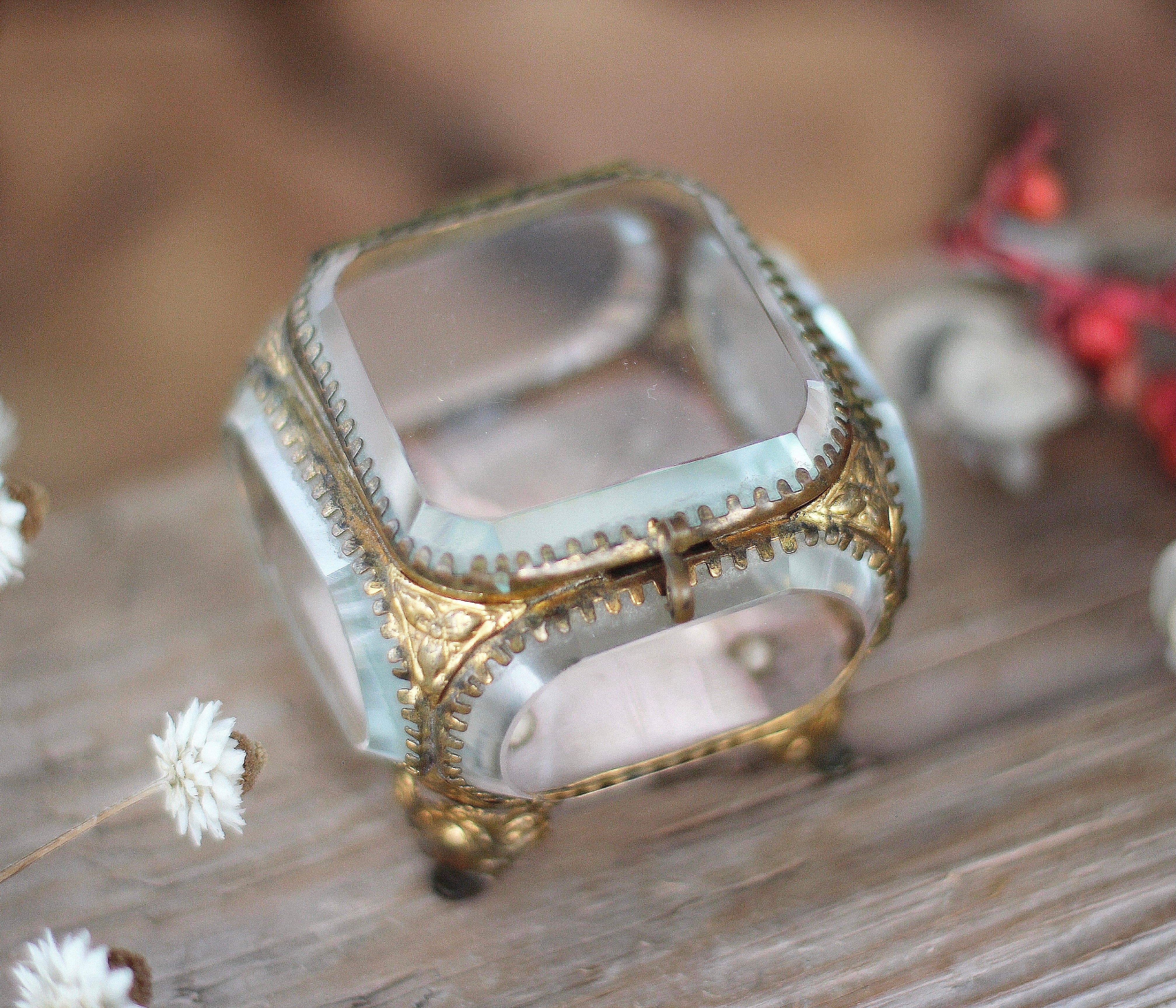 Antique French Victorian Jewelry Box