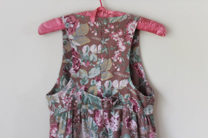 Vintage Floral Brown Laura Ashley Dress