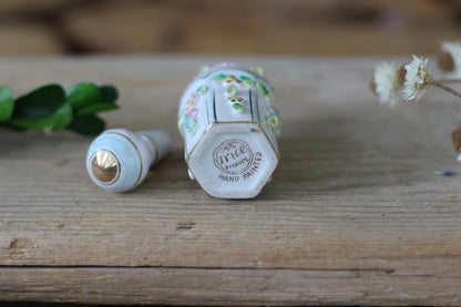 Antique Irice Hand Painted Porcelain Perfume Bottle
