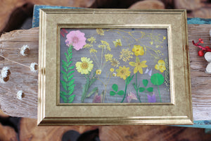 Pressed Flowers Framed Collage