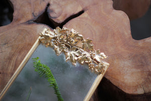 Antique Rectangle Ivy Leaves Mirror Tray