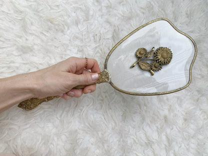 Antique Sunflowers Hand Mirror