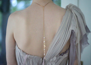 Preorder * Elvira Back Drop Lariat Necklace
