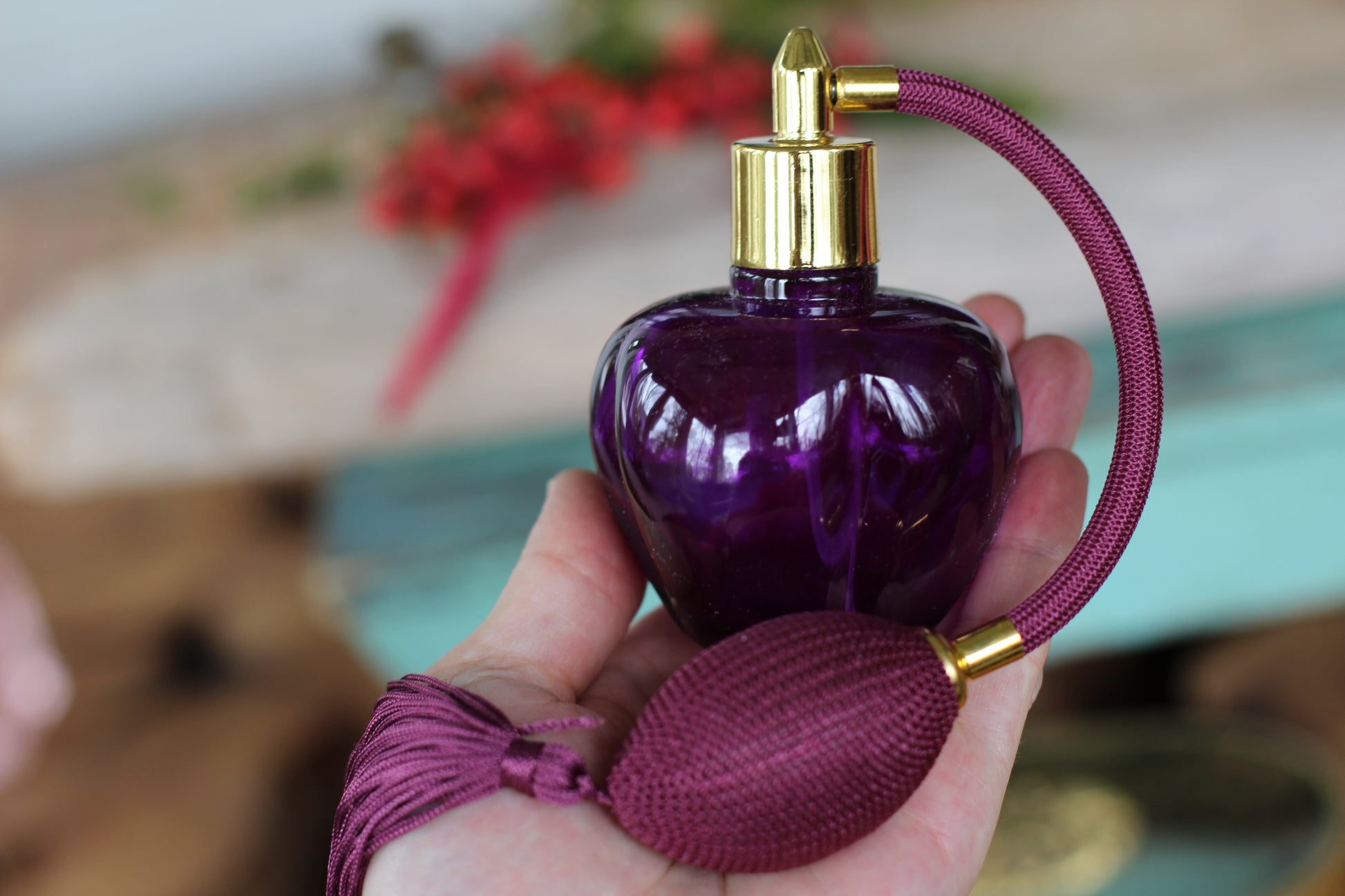 Purple Long Bulb Atomizer Perfume Bottle Reproduction – Avigail Adam