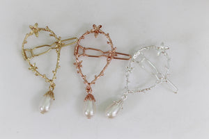 Discounted * Floral Eden Wreath Barrette