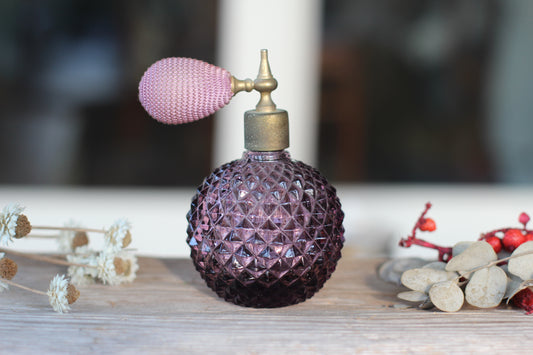Vintage Purple Perfume Bottle