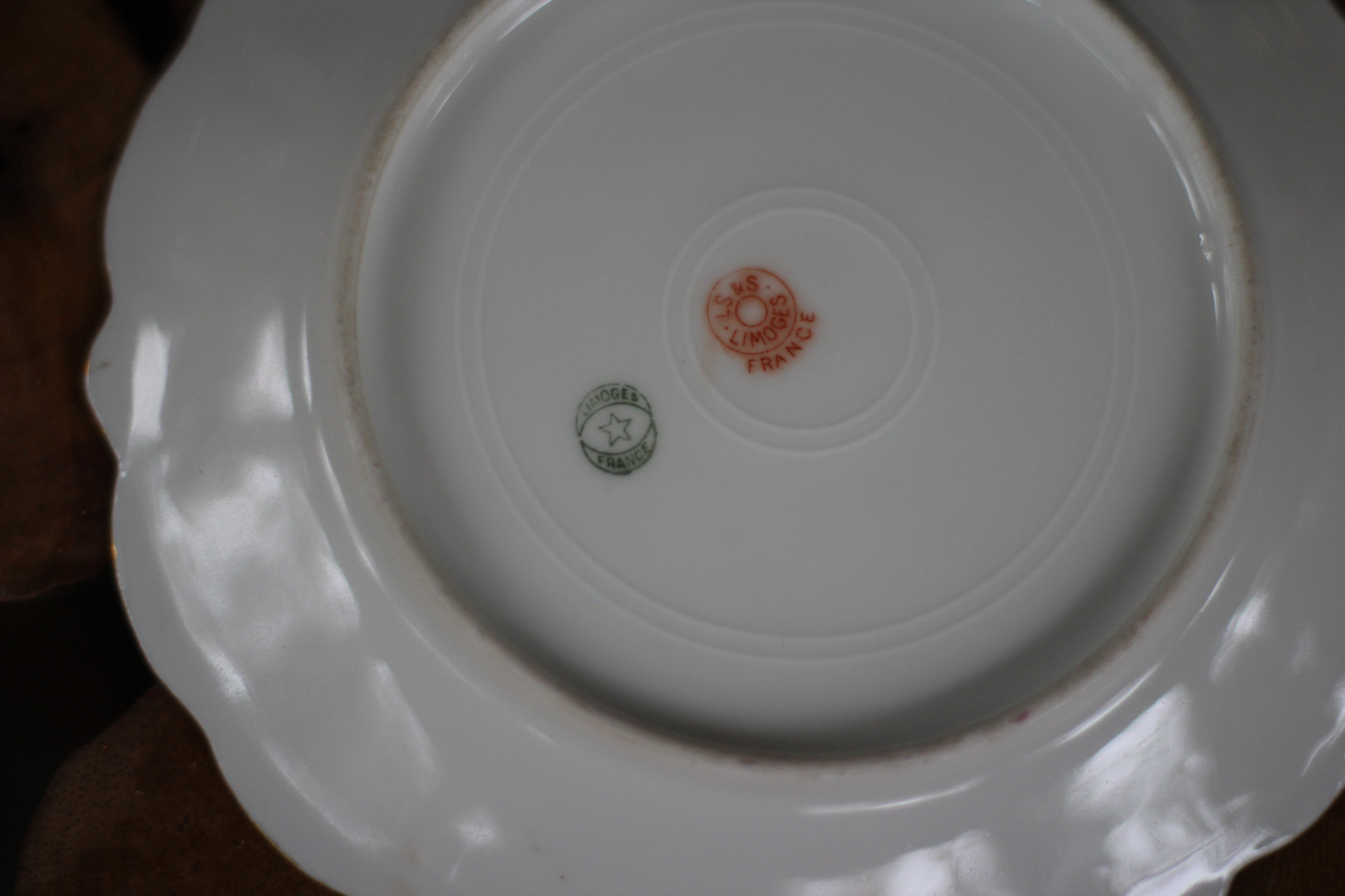 Vintage Limoges France Floral Porcelain Plate