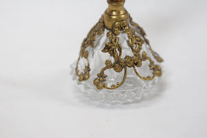 Antique Matson Floral Glass Perfume Bottle