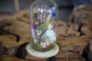 Extra Large Dried Flowers Glass Dome / Cloche