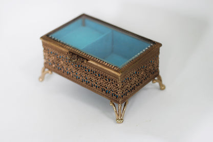 Antique Turquoise Jewelry Box