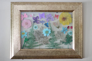 Pressed Flowers Framed Collage