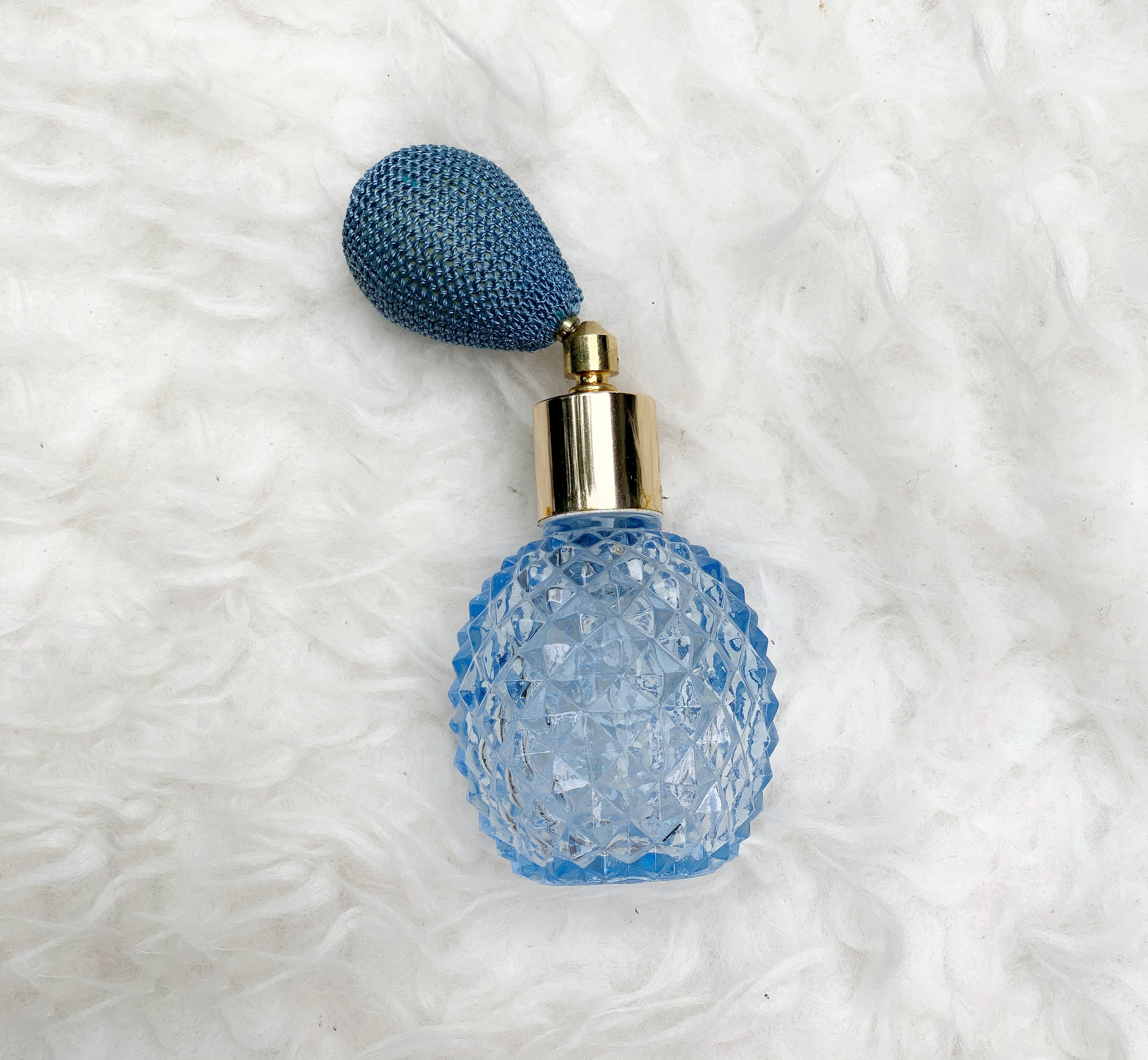 Antique Blue Automizer Perfume Bottle