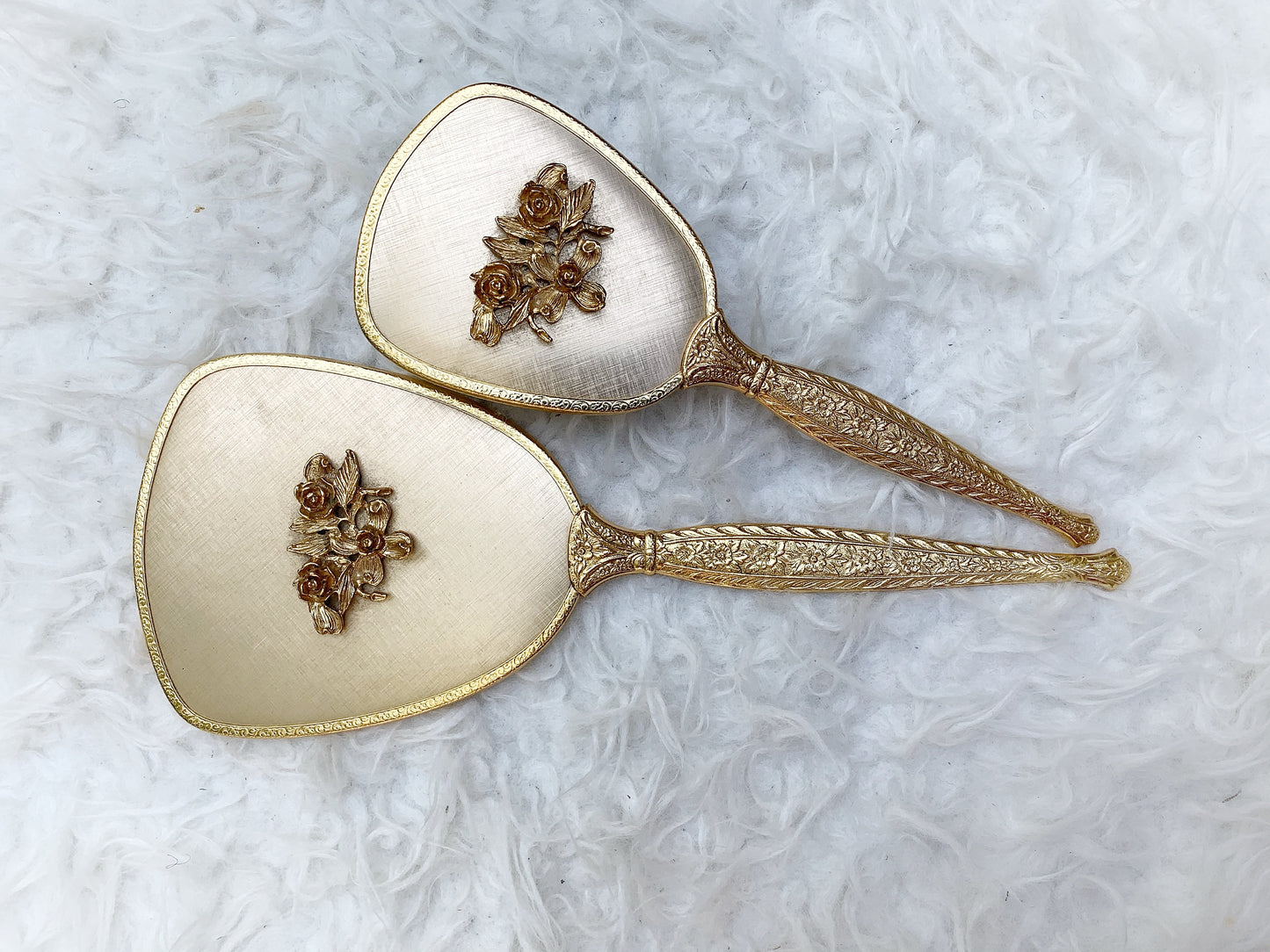 Antique Floral Vanity Set