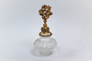 Antique Floral Filigree Perfume Bottle