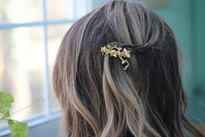 Ivy Crystals Barrette