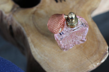 Antique Pink Atomizer Perfume Bottle