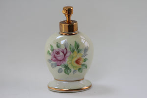 Antique Floral Porcelain Perfume Bottle