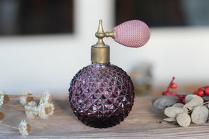 Vintage Purple Perfume Bottle