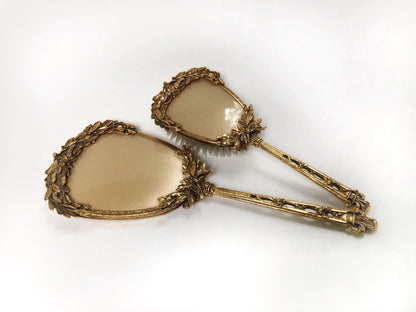 Antique Stylebuilt Gold Vanity Set