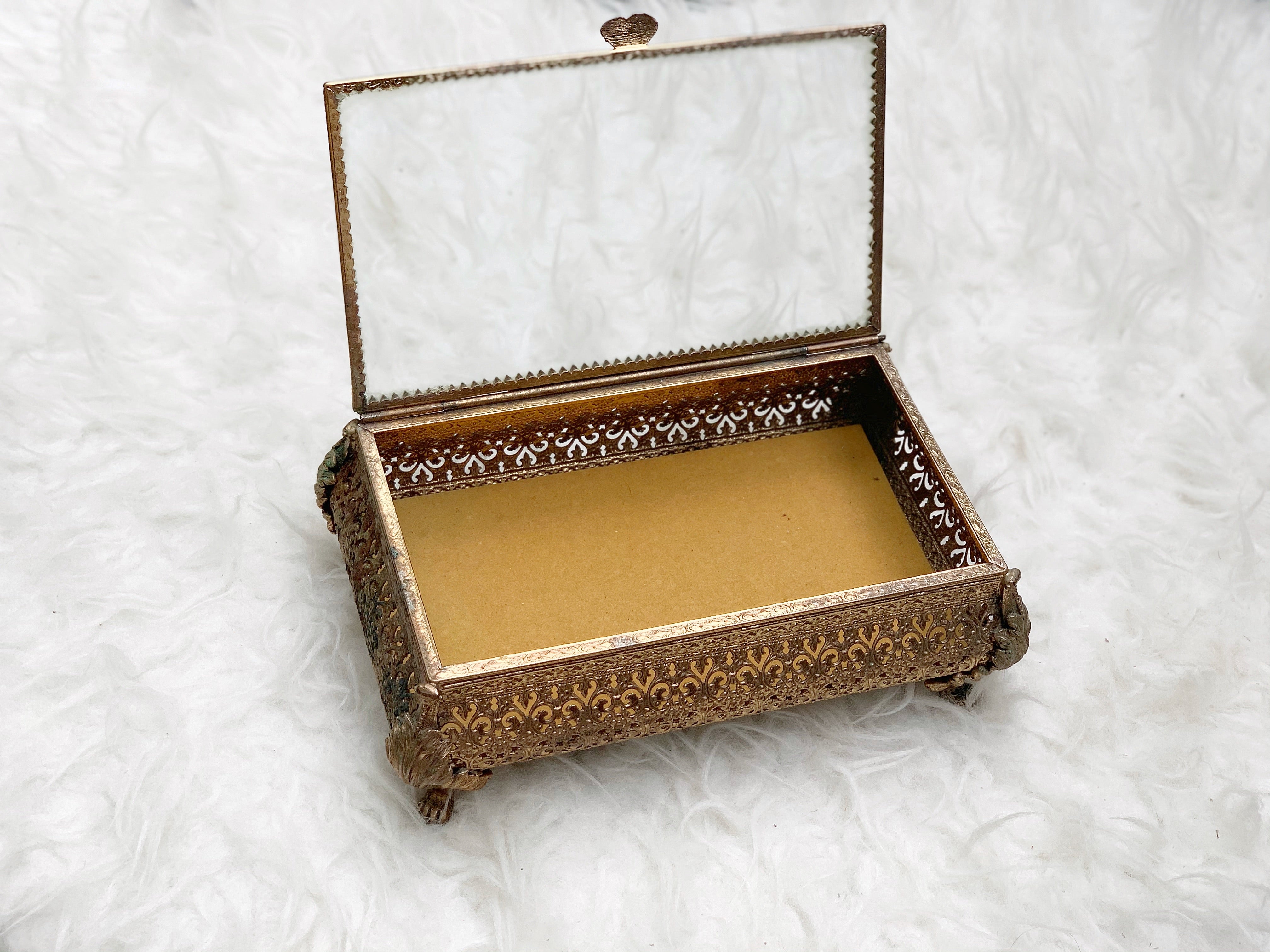 Antique Claw Feet Jewelry Box