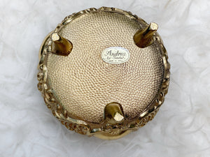 Antique Gold Gilt Jewelry Box