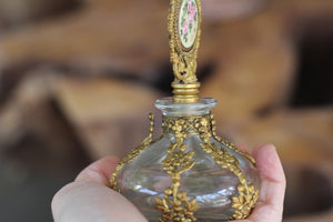 Antique Floral Perfume Bottle