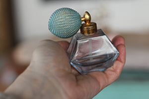 Antique Light Blue Perfume Bottle