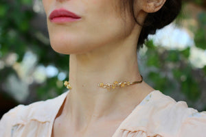 Cherry Blossom / Sakura Branch Floral Choker