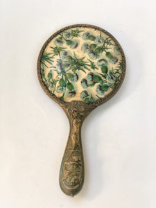 Petite Thistle Floral Hand Mirror