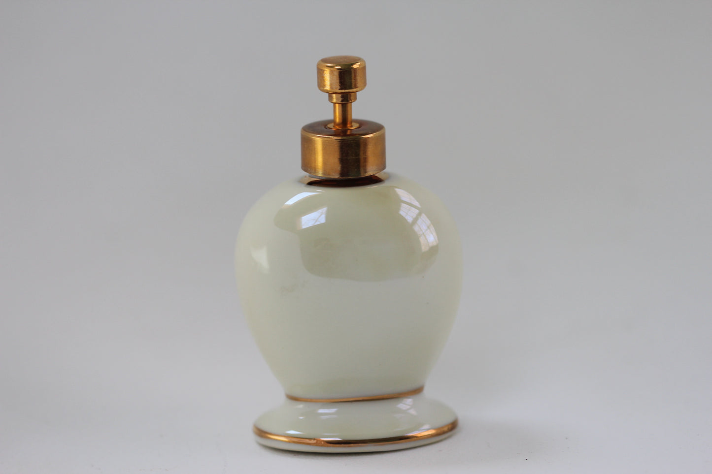 Antique Floral Porcelain Perfume Bottle