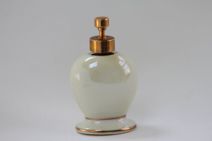 Antique Floral Porcelain Perfume Bottle