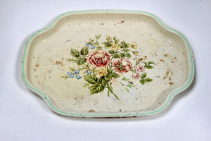 Vintage Avon Floral Tin Tray