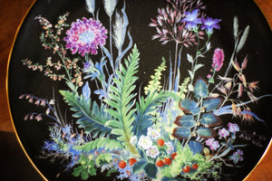 Vintage Meiner Floral Porcelain Plate