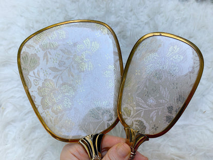 Antique Mauve Flowers Vanity Set
