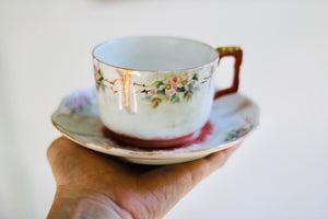 Antique T V Limoges France Tea Cup Set